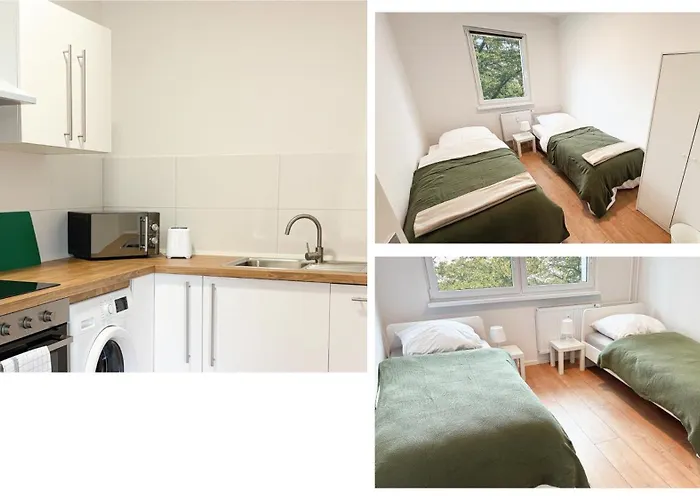 شقة Neue Monteurwohnungen Mit Kueche, Wifi, Parkplaetze, Tv, Balkon, Supermarkt In Der Naehe *